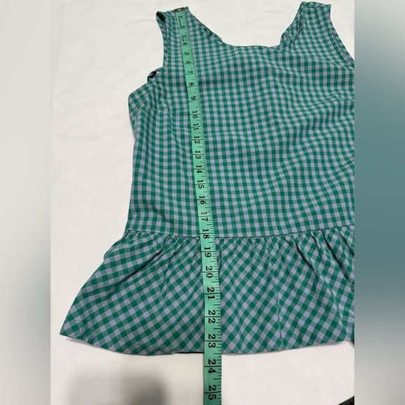 J. Crew Printed bow-back peplum tank top Sz Small - Picture 7 of 8